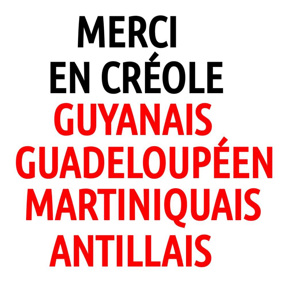 Merci En Creole Antillais